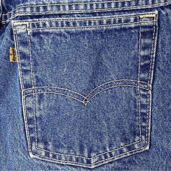 Vintage 80s Levi's 573 Denim Blue Jeans - 16 (31x30) - Picture 12 of 16